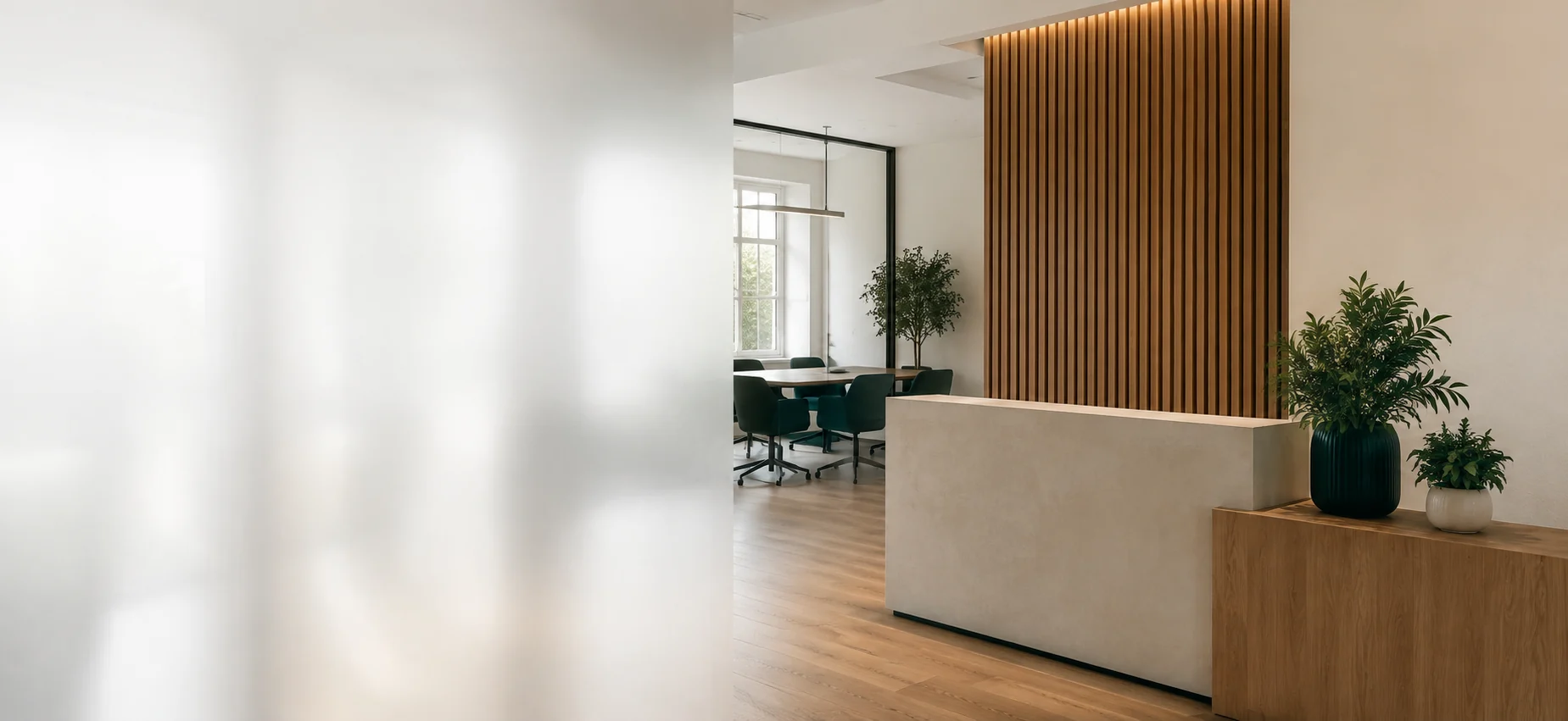 Empfangsbereich von Muster Immobilien