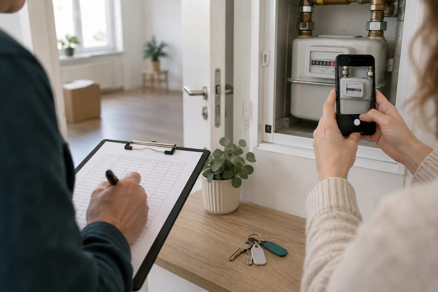 Wohnungsübergabe: Protokoll, Zählerstände und Schlüssel